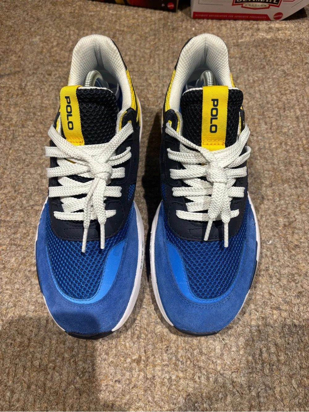 Polo Ralph Lauren Jogger Sneakers Suede & Mesh Men’s Sz 8